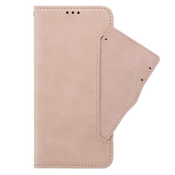 Cu clapetă pentru Oppo A58 4G, Card Slot, roz