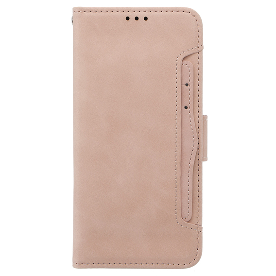 Cu clapetă pentru Oppo A58 4G, Card Slot, roz