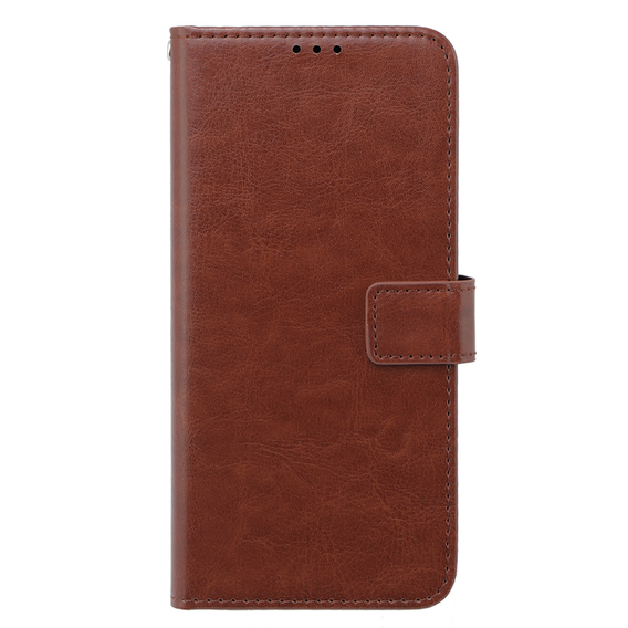 Cu clapetă pentru Oppo A58 4G, Crazy Horse Wallet, maro