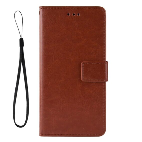 Cu clapetă pentru Oppo A60, Crazy Horse Wallet, maro