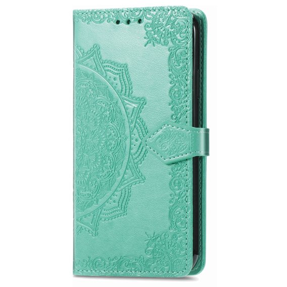 Cu clapetă pentru Oppo A78 4G, Mandala, verde