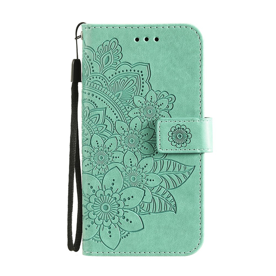 Cu clapetă pentru Oppo Reno5 Z / A94 / A95 5G, Mandala, verde