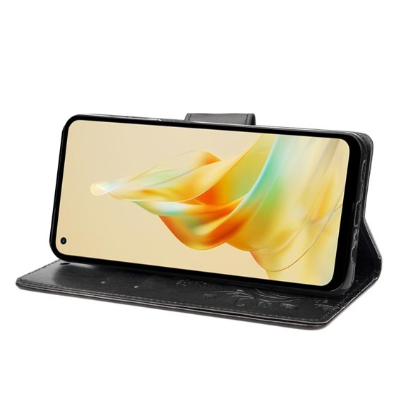 Cu clapetă pentru Oppo Reno8 T 4G, Mandala Flower, negru