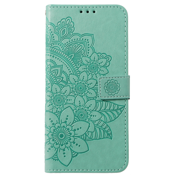 Cu clapetă pentru Realme 11 Pro 5G / Pro+ 5G, Mandala Flower, verde