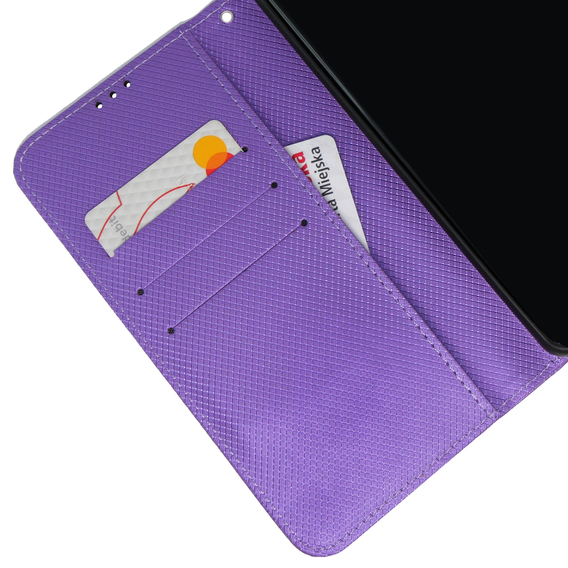 Cu clapetă pentru Realme 11 Pro 5G / Pro+ 5G, Wallet Smart Magnet, violet