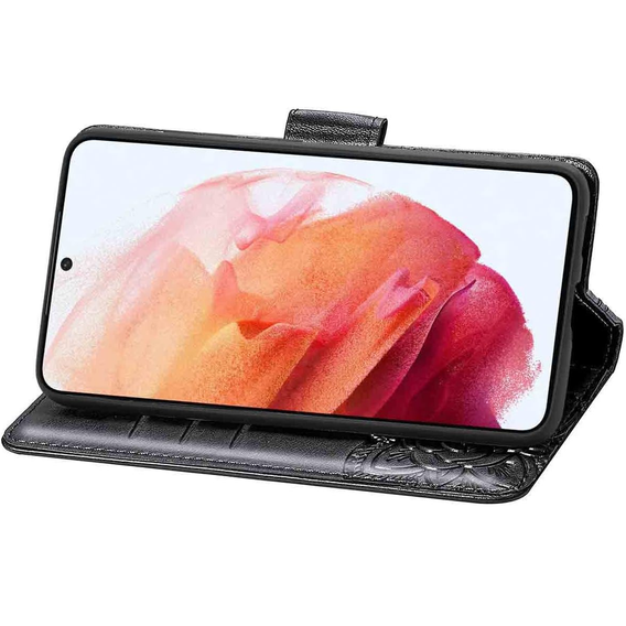 Cu clapetă pentru Realme 12 Pro 5G / 12 Pro+ 5G, Butterfly, negru