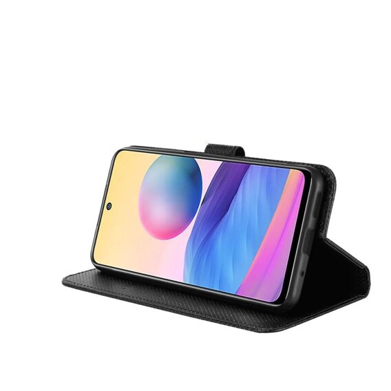 Cu clapetă pentru Realme 12 Pro 5G / 12 Pro+ 5G, Wallet Smart Magnet, negru