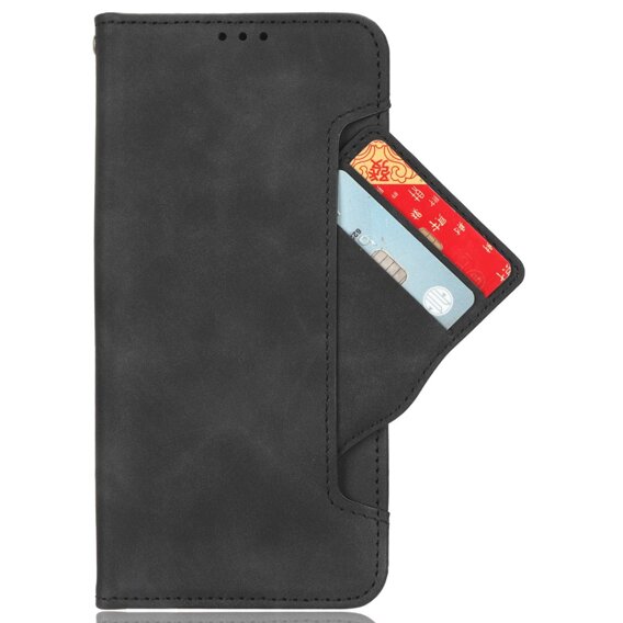 Cu clapetă pentru Realme C61, Card Slot, negru