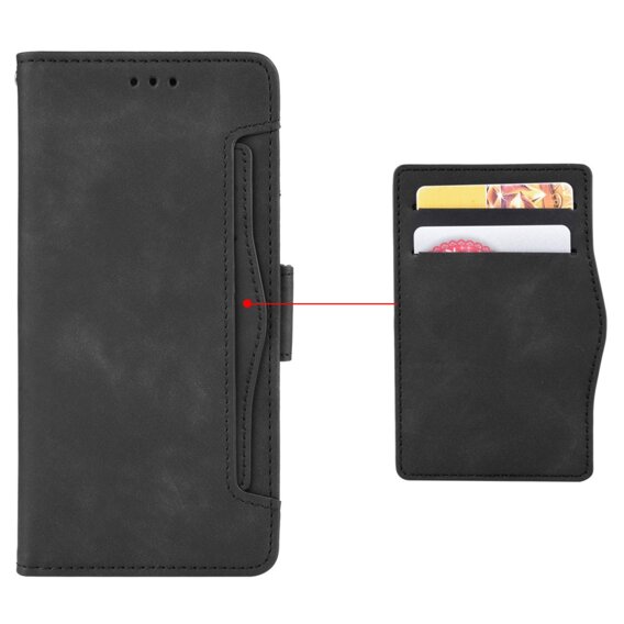 Cu clapetă pentru Realme C61, Card Slot, negru