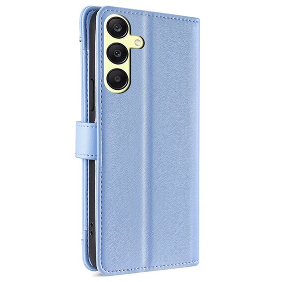 Cu clapetă pentru Samsung Galaxy A25 5G, Wallet Zipper Pocket, albastru