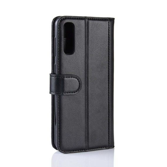 Cu clapetă pentru Samsung Galaxy A50 / A30s, Leather Flexi Book, negru