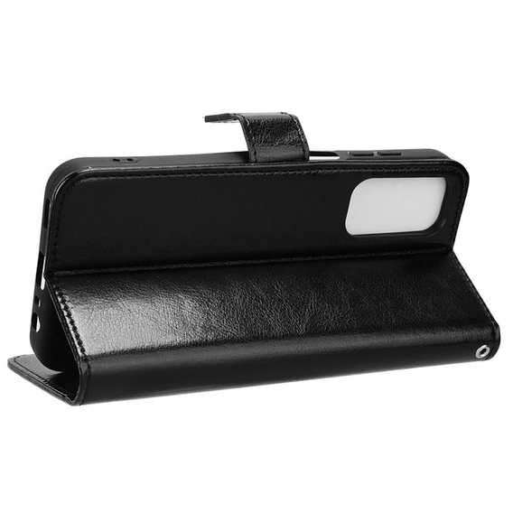 Cu clapetă pentru Samsung Galaxy M15 5G, Crazy Horse Wallet, negru