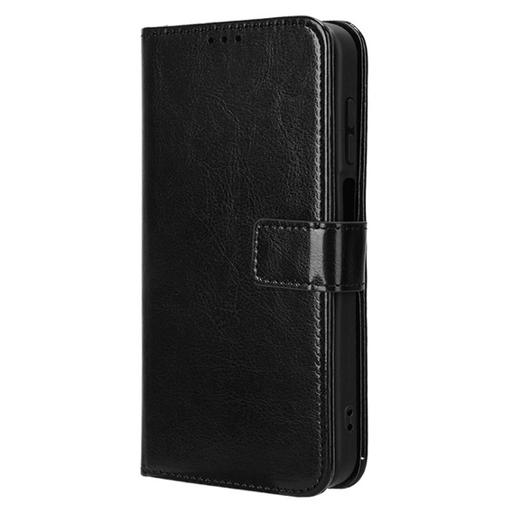 Cu clapetă pentru Samsung Galaxy M15 5G, Crazy Horse Wallet, negru