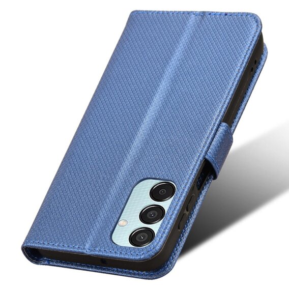 Cu clapetă pentru Samsung Galaxy M15 5G, Wallet Smart Magnet, albastru