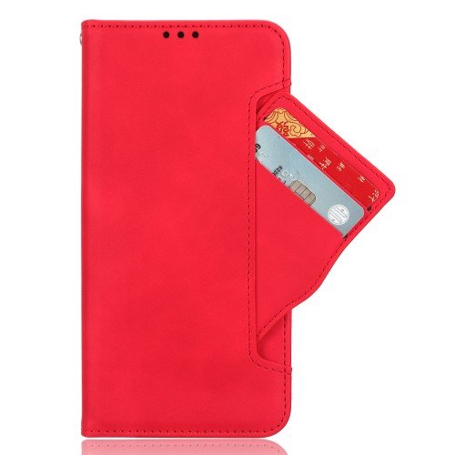 Cu clapetă pentru Samsung Galaxy Z Fold 5 5G, Card Slot, roșu