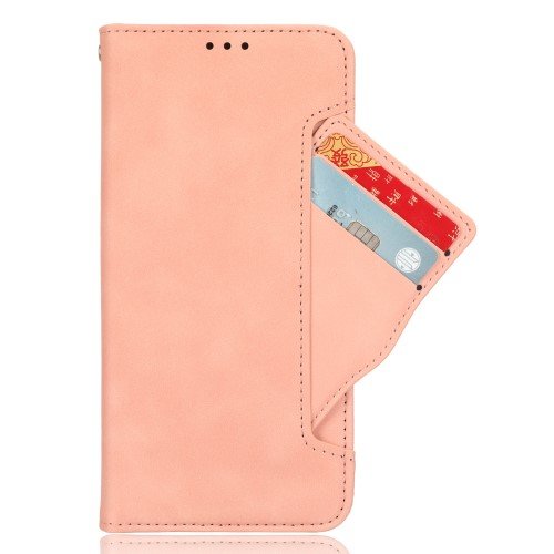 Cu clapetă pentru Samsung Galaxy Z Fold 5 5G, Card Slot, roz