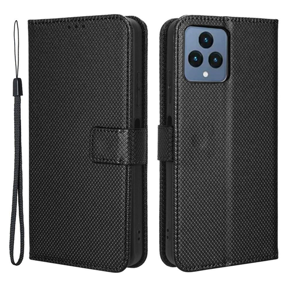 Cu clapetă pentru T Phone 5G, Wallet Magnet, negru