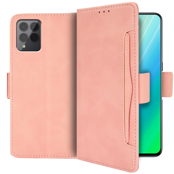 Cu clapetă pentru T Phone Pro 5G, Card Slot, roz