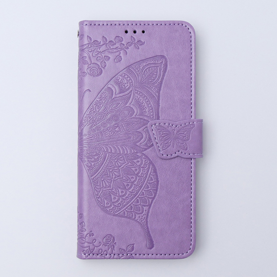 Cu clapetă pentru Xiaomi 13T / 13T Pro, Butterfly, violet