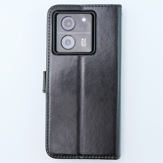 Cu clapetă pentru Xiaomi 13T / 13T Pro, Crazy Horse Wallet, negru