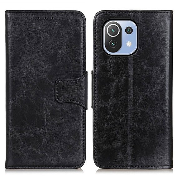 Cu clapetă pentru Xiaomi Mi 11 Lite / Mi 11 Lite 5G / 11 Lite 5G NE, Wallet, negru