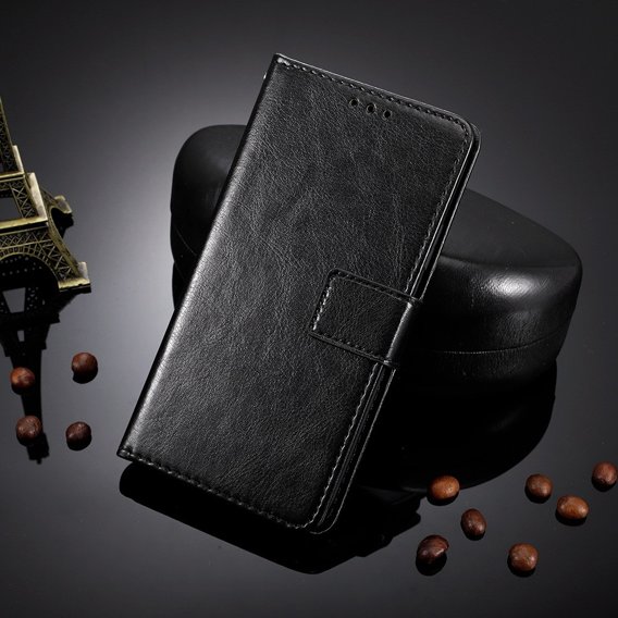 Cu clapetă pentru Xiaomi Mi 9 Lite, Crazy Horse Wallet, negru