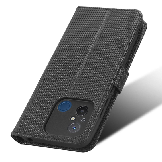 Cu clapetă pentru Xiaomi Redmi 12C, Wallet, Smart Magnet, negru