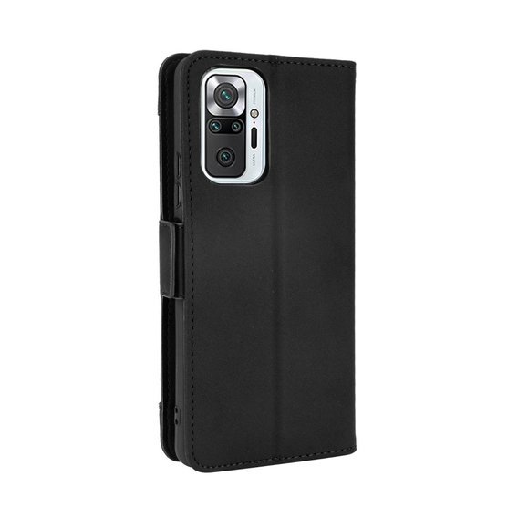 Cu clapetă pentru Xiaomi Redmi Note 10 Pro, Card Slot, negru