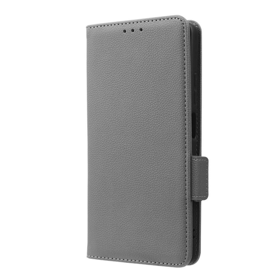 Cu clapetă pentru Xiaomi Redmi Note 12 5G / POCO X5 5G, Wallet Litchi Magnet, gri