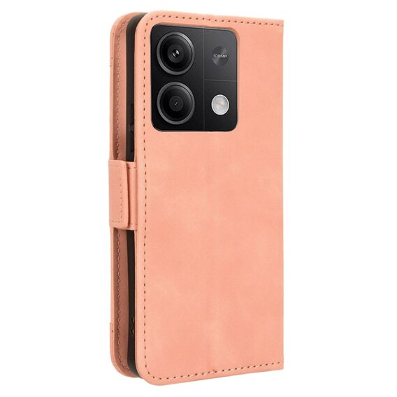 Cu clapetă pentru Xiaomi Redmi Note 13 5G, Card Slot, roz