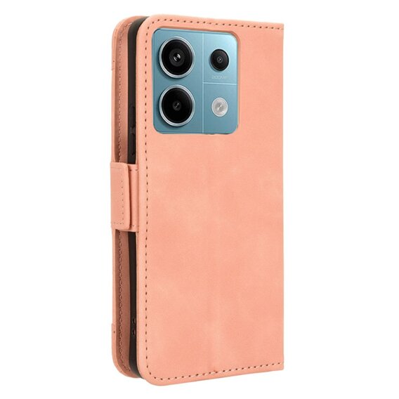 Cu clapetă pentru Xiaomi Redmi Note 13 Pro 5G, Card Slot, roz