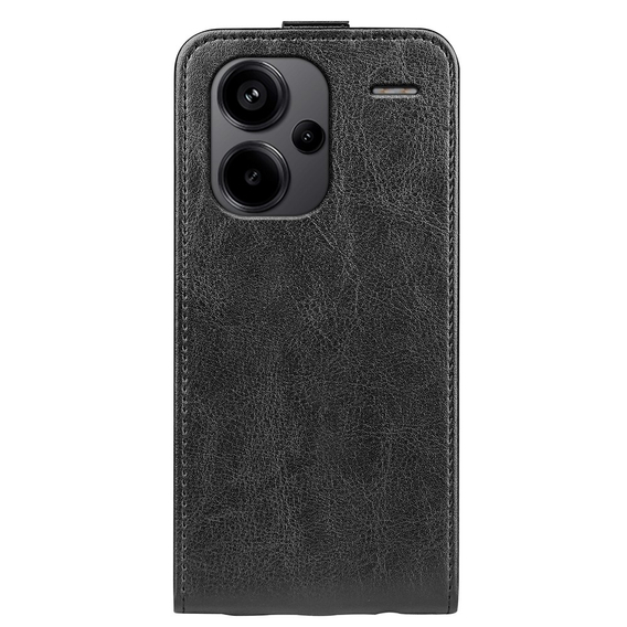 Cu clapetă pentru Xiaomi Redmi Note 13 Pro+, Flip, negru