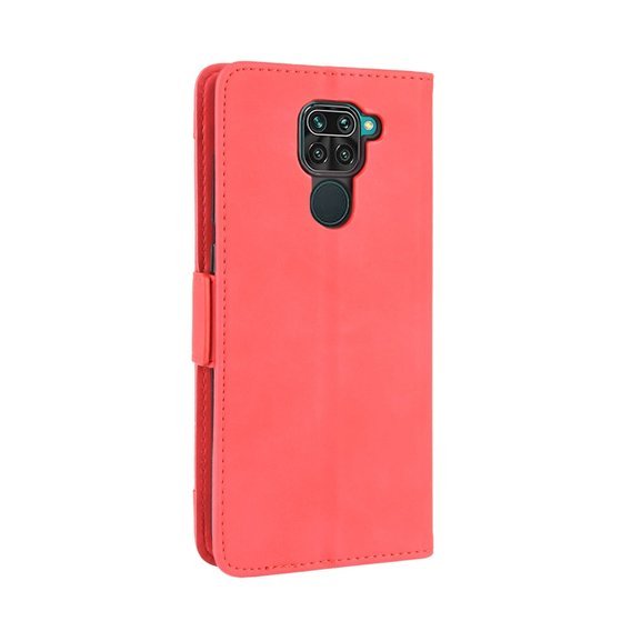 Cu clapetă pentru Xiaomi Redmi Note 9, Card Slot, roșu