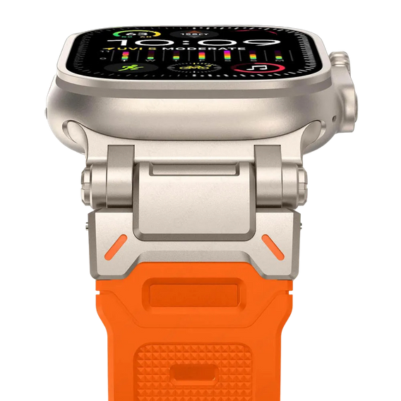 Curea ERBORD ProTech pentru Apple Watch 1/2/3/4/4/5/6/6/7/8/9/SE/Ultra/Ultra 2 42/44/45/49MM, portocaliu