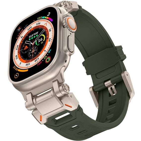 Curea ERBORD ProTech pentru Apple Watch 1/2/3/4/4/5/6/6/7/8/9/SE/Ultra/Ultra 2 42/44/45/49MM, verde