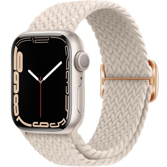 Curea din nailon pentru Apple Watch 1/2/3/4/4/5/6/6/7/8/SE/ULTRA 42/44/45/49mm, bej