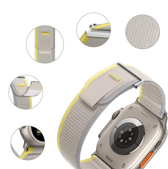 Curea din nailon pentru Apple Watch 1/2/3/4/5/6/7/8/9/10/SE/Ultra/Ultra 2 42/44/45/49MM