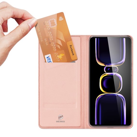 Dux Ducis Huse pentru Xiaomi Poco F5 Pro, Skinpro, roz rose gold