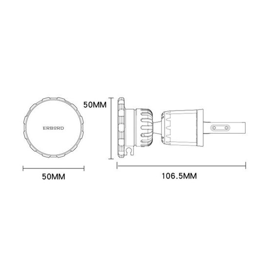 ERBORD C154 suport auto magnetic pentru telefon