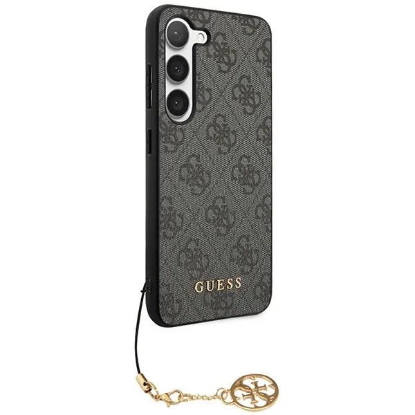 GUESS Huse pentru Samsung Galaxy S24, 4G Charms Collection Hardcase, gri