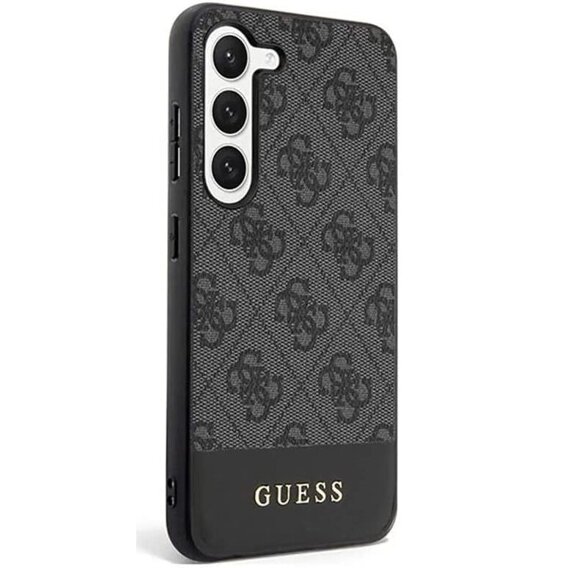 GUESS Huse pentru Samsung Galaxy S24+ Plus, 4G Bottom Stripe, gri