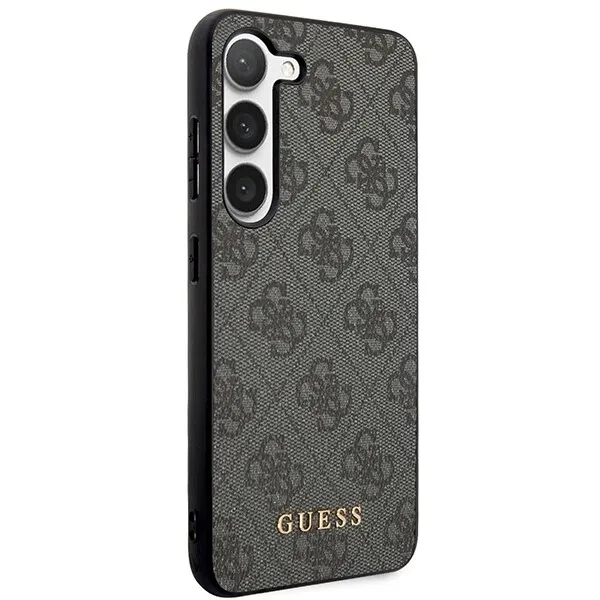 GUESS Huse pentru Samsung Galaxy S24+ Plus, 4G Metal Gold Logo, gri