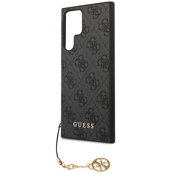 GUESS Huse pentru Samsung Galaxy S24 Ultra, 4G Charms Collection Hardcase, gri