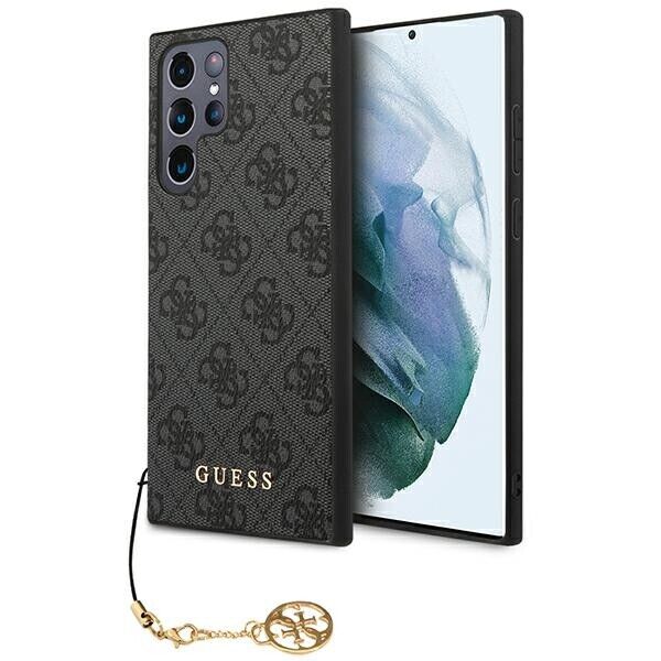 GUESS Huse pentru Samsung Galaxy S24 Ultra, 4G Charms Collection Hardcase, gri