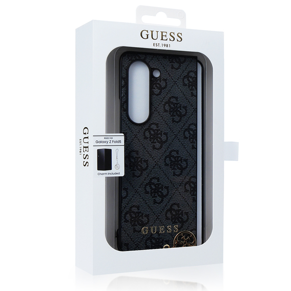 GUESS Huse pentru Samsung Galaxy Z Fold 5, 4G Charms Collection Hardcase, gri