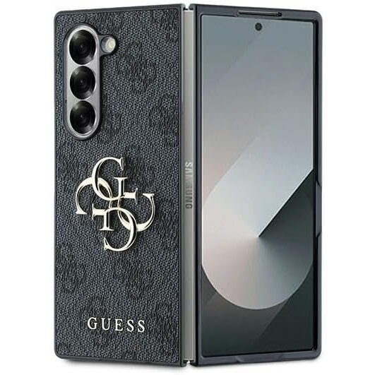 GUESS Huse pentru Samsung Galaxy Z Fold6, 4G Big Metal Logo, negru