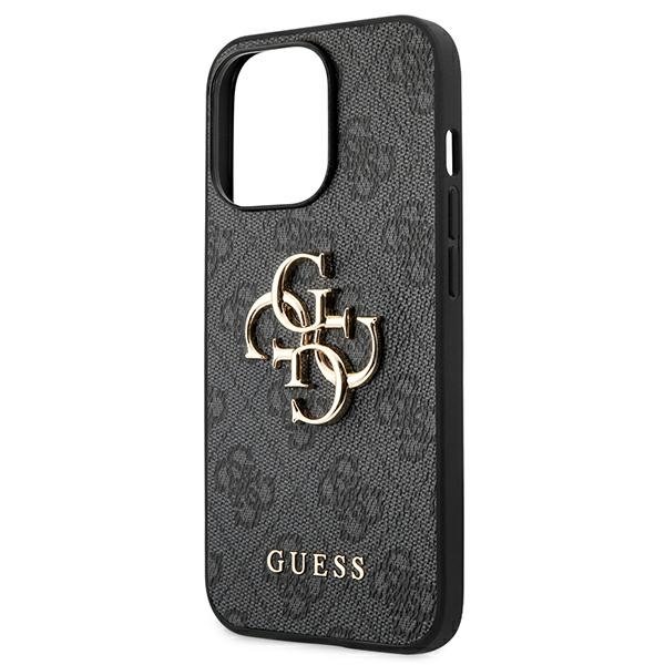 GUESS Huse pentru iPhone 13 / 13 Pro, 4G Big Metal Logo, gri