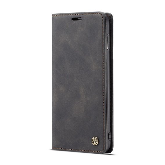 Husa CASEME pentru Samsung Galaxy S10, Leather Wallet Case, negru