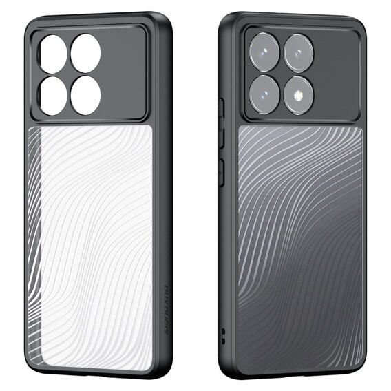 Husa DuxDucis pentru Xiaomi Poco F6 Pro, Aimo case, transparent / negru