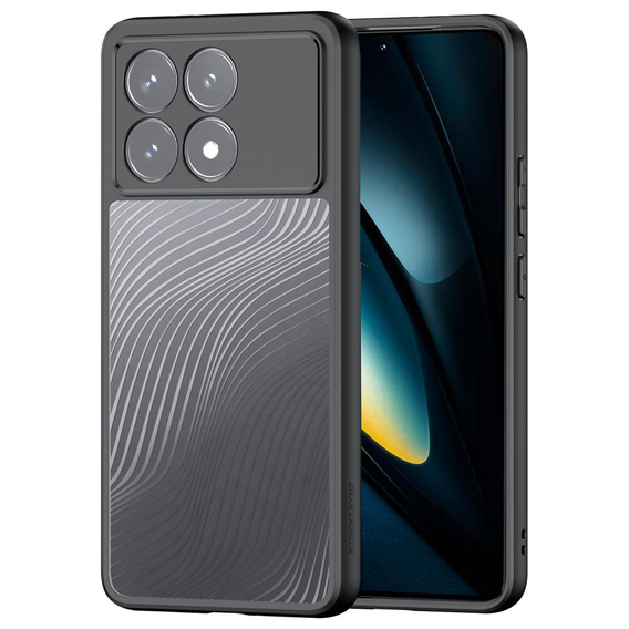 Husa DuxDucis pentru Xiaomi Poco F6 Pro, Aimo case, transparent / negru